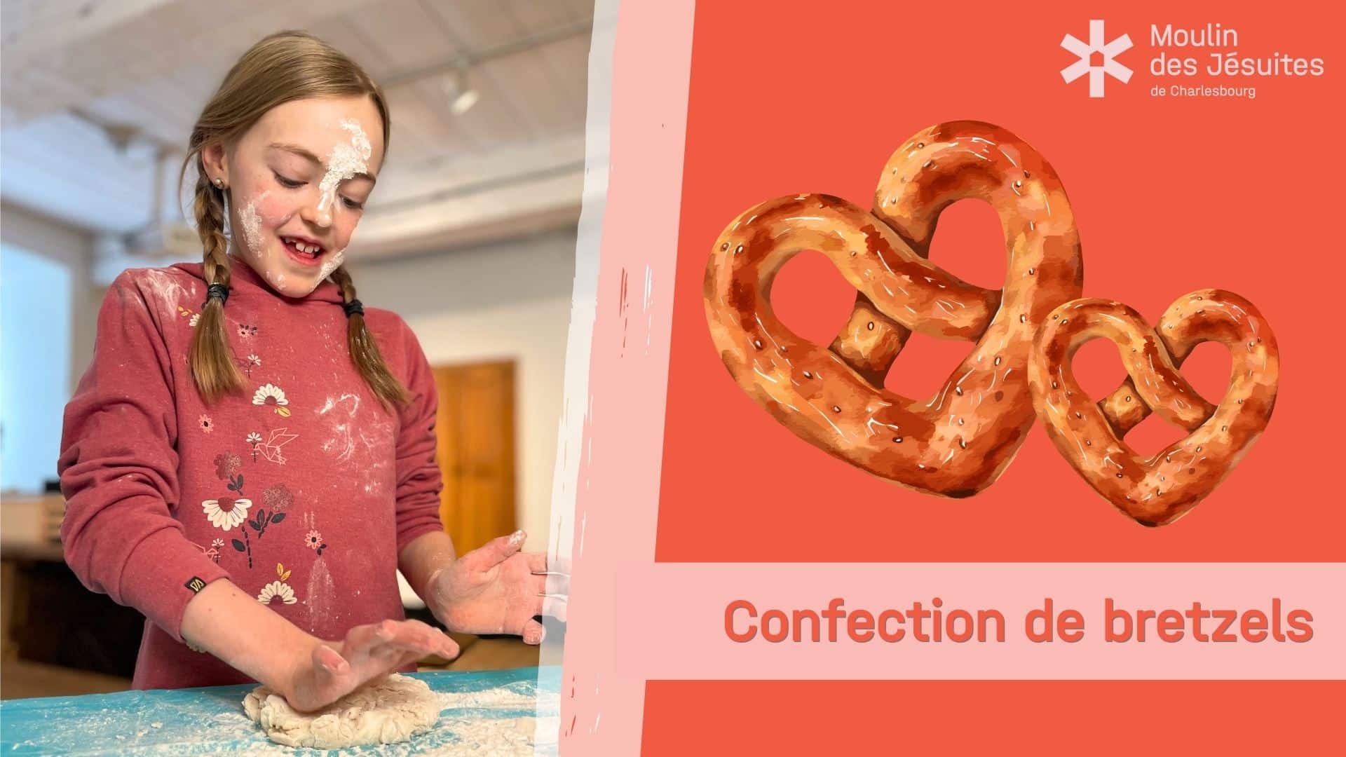 Activité familiale confection de bretzel Saint-Valentin